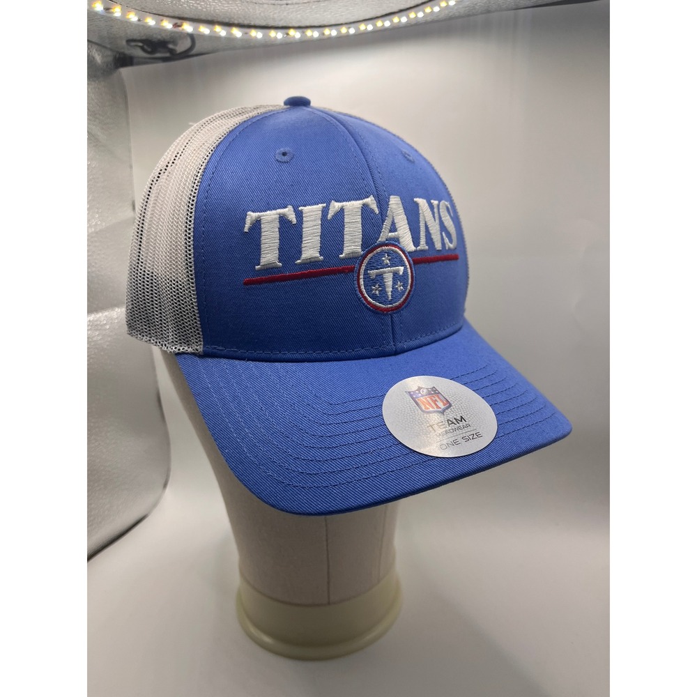 NFL Team Apparel Tennessee Titans Hat OSFA Blue NEW Mesh Back Snapback